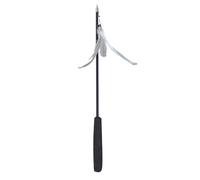 Cat Teaser Toy with Feather and Bell, Interactive Kitten Teaser Toy for Indoor Play, Extendable Rod Cat Toy for Mental Stimulation and Exercise, Safe Non - (1.8m / 5.9ft (3 Pieces Feather Heads))