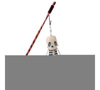 Cat Teaser Wand,Interactive Halloween Kitten Stick | Ergonomic Cat Teaser Wand with Pumpkin Ghost for Boredom Reduction, Hunting Simulation, Training, Exercise