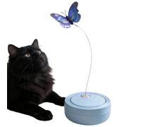 Cat Teaser Wand- PAWS Cat Butterfly Toy | Interactive Electric Rotating Butterfly Toy - Automatic Interactive Çat Teaser Ţoy | For Mental Stimulation Boredom Relief Cats Kittens Hon