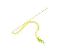 Cat Teaser Wand- Realistic Prey Simulation, Squeaky Teaser Stick With Feathers, Snake Shape Mesh Cat Toys Interactive | Cats Toy For Play, Exercise, Hunting, Boredom, Entertainment