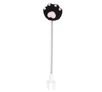 Cat Teaser Wand with Plush Ball, Metal Wire Spring Cat Toy Plush Teaser Interactive Toy for Indoor Cats, Funny Pet Play Stick (Cat's claws black)