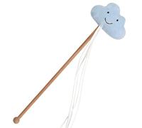 Cat Teasing Stick | Handmade Cat Fishing Toy | Moon Cloud Cat Stick For Chasing | Kitten Teaser For Engaging Playtime | Cat Fishing Pole Toy For Training And Exercising Cats