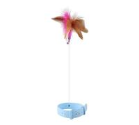 Cat Teasing Wands - Adjustable Teaser With Interactive Feather and Bell | Pet Companion Toy for Kitten Catcher Having Fun