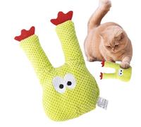 Cat Teething Chew Toy - 19cm Plush Cactus Catnip Enrichment, Exercise Entertainment Aid | Perfect for Indoor Cats, Kittens, Breeds Home Alone Time Post Meal Travel Playtime Activity
