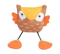 Cat Teething Toys - 14x11cm Plush Flannel PP Cotton Interactive Chew Kitten Toy | Cartoon Owl Cactus Shape Catnip Filled Stimulating Accessory | Care Exercise Boredom Relief Indoor Play