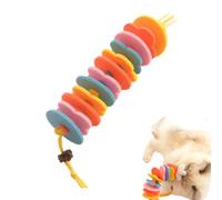 Cat Teething Toys - Felt Cotton Chew Rope | 6.7 Inch String Bell Biting Toy Interactive Cleaner | Keeps Cats Entertained Indoors and Reduces Boredom Through Daily Play