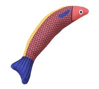 Cat Teething Toys - Indoor Catnip Saury Fish Plush Biting Plaything, 8.27 x 3.15 inch Feline Kicking Entertainment, Interactive Crinkle Chew Accessory for All Breed Training, Home Exercise Fun