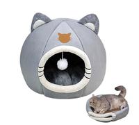 Cat Tent Bed - 11.02 Inches Felt Cave, 2-in-1 Cats Hut, Pet Sofa with Anti-Slip Bottom | Soft Calming Indoor for Small Dogs Rabbits Guinea Pig, Resting Place Pets Relaxation Sleep Lounge, Comfort