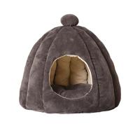 Cat Tent Bed - Cat Bed Cave Heating Kitten Bed | Ultra Soft Comfortable Non-Slip Semi-Closed Dog Dome Bed with Washable Cushion Kitten