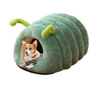 Cat Tent, Cat Bed - Half Blanket Pet Cave for Winter | Soft Plush Dog Kennel Non-slip Heating Bed for Small Dogs Me