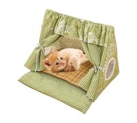 Cat Tent, Cat Cave Bed, Removable Cooler Mat, 20.08x18.9x18.5 Inches, Soft Hut Design, Kittens, Puppies, Rabbits, Small Pets, Cozy Nap Spot for Home or Travel Use