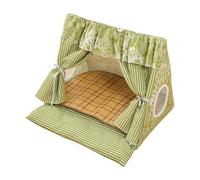 Cat Tent - Dog Teepee | Indoor Cave House With Soft Removable Cooler Mat | Comfortable Nest Shelter For Cats Kittens Small Dogs Rabbits | Living Room Bedroom Apartment Pet Play Resting Area Home