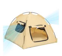 Cat Tent, Foldable Pet House, Breathable Mesh Shelter, Portable Outdoor Enclosure, Lightweight and Compact, Easy to Set Up for Travel, Camping, Beach, Balcony, Patio, 15.75x15.75x14.96 inches