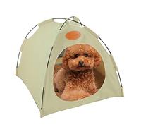 Cat Tent - Foldable Tipi House for Dogs,Cute Pet Bed with Double Sided Cushion for Kittens, Puppies or Other Small Animals Indoor Outdoor Hepvet
