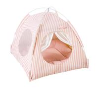 Cat Tent House | Dog Tent Indoor Semi-enclosed,Four Seasons Comfortable Puppy Cushion Detachable Washable For Mice, Hamster