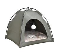 Cat Tent Indoor - Small Dog Bed | Pet Cave Bed | Portable Breathable Nest Wood Frame for Cats, Puppies, Bunnies | All Season Travel House for Camping, Home, Outdoor Use, Kitten Sleeping Shelter