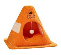 Cat Tent - Semi-Closed Pet Tent, Triangle Pet Tent, and Comfortable Habitat | Outdoor Relaxation Protective Fence for Puppy Porch B