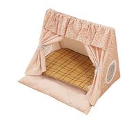 Cat Tent - Teepee for Dogs | Indoor Cave House with Removable Cooling Mat | Comfortable Shelter for Cats Small Dogs Rabbits | Living Room