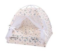 Cat Tents For Indoor Cats | Pet Tent Cat Cave For Playing,Floral Pet Cave Nest, Movable Dog Tent Bed For Indoor And Outdoor Small -Medium -Cats Dogs