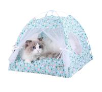 Cat Tents For Indoor Cats | Pet Tent Cat Cave For Playing,Floral Pet Cave Nest, Movable Dog Tent Bed For Indoor And Outdoor Small -Medium -Cats Dogs