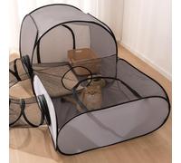 Cat Tents For Outside | Portable Outdoor Pet Tunnel Cats Playhouse,Portablre Foldable Ortable Playhousee | Fence With Tunnell Portablew Outdoorr Catss TEnclosures Kitten Dog Bunny