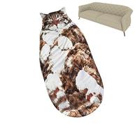 Cat-Themed Envelope Sleeping Bag For Adults, 68.89x31.49x1.97 Inch Extra-Large Plush Design With Soft Flannel Lining, Cute Cat Print Warm Blanket For Camping Home Travel, 500g, Style A/B/C
