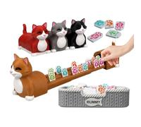 Cat Themed Rummy Card Game - Creative Logic and Planning Toy, Engaging Social Strategy Game, Compact Entertainment for Kids Teens Adults, Ideal for Birthday and Apartment Play
