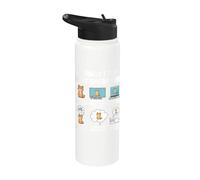 cat Things do in Spare time Cats Kitten Animal Daughter Stainless Steel Insulated Water Bottle