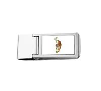 Cat Tiger Descends Mountain Ferocious Slim Money Clip Stainless Holder Pocket Wallet