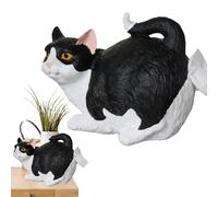 Cat Tissue Dispenser,Resin Facial Tissue Holder - Cat Butt Tissue Box for Bathroom Vanity, Countertop, Dressers, Nightstand
