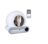Cat Toilet, 2Pcs Automatic Smart Cat Litter Box Self Cleaning App Control Pet Toilet Tray Ionic Deizer,for Multiple Cats