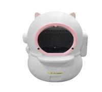 Cat Toilet, 2pcs Smart Cat Litter Box Cats Kitten Fully Automatic Cleaning Snadbox Large Self-cleaning Pet Toilet Deizing Toilets,for Multiple Cats(Plus version)