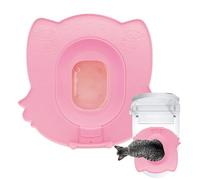 Cat Toilet, Cat Toilet Training Kit, Pet Toilets Trainer Clean Kit for Training Cats Using Toilets for Home Pet Shop, Easy Installation