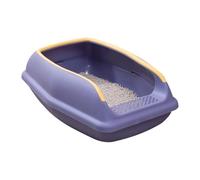 Cat Toilet - High Side Toilet, Anti-Splatter Kittens Toilet, Movable Fence Open Toilet, Cat Toilet Trays for Kittens and Cats Small Pets