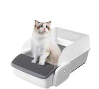 Cat Toilet, Intelligent Cat Litter Box Automatic Self-cleaning Bedpans Scooping Open Semi-enclosed Cats Toilet Oversized Pet Supplies,for Multiple Cats