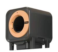 Cat Toilet, Intelligent Cat Litter Box Pet Control Voice Toilet Automatic Feces Shoveling Machine Anti Splash Product,for Multiple Cats(Black)