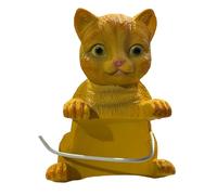 Cat Toilet Paper Holder, Cute Cat Toilet Roll Holder Funny Animal Toilets Paper Holders FreeStanding Resin 3D Cats Sculpture Loo Bathroom Decor for Cats Lovers