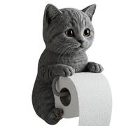Cat Toilet Roll Holder,Funny Animal Roll Holder Wall Mounted,Cat Tissue Decorative Rack,No Drilling Tissue Dispenser Home Decorations for Organization and Storage
