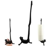 Cat Toilet Roll Holder - Novelty Free Standing Long Neck Holder for Bathroom or Kitchen - Funny Animal Themed Loo Roll Décor