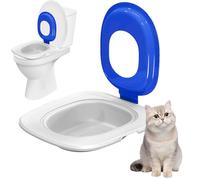 Cat Toilet Seat,Toilet Box Trainer | Kitten Potty Train System Reusable Pet Toilet Trainer for Teaching Cat To Use Toilet