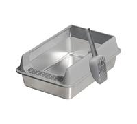 Cat Toilet, Semi Enclosed Litter Tray, Indoor Cat Toilet, Advanced Odor Control, Efficient Debris Collection, 40cm, For Indoor Use, Dormitory, Car, Or Living Room