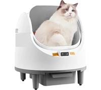 Cat Toilet, Smart Cat Litter Box Automatic Tray Open Electric Poop Scooper Oversized Deizing Intelligent Cleaning Toilet,for Multiple Cats