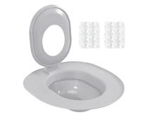 Cat Toilet Trainer Kit, 14.37x14.37x2.17 inches Removable Urinal Seat | Cat Toilet Seat | Progressive Trainng System for Basement Pet Shop Indoor Home Apartment Bathroom
