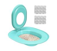 Cat Toilet Trainer Kit, Kitten Potty Teaching Seat, Leakproof Non-Stick Design, Easy Installation and Cleanup, 15.35x14.37 inches for Apartment, Bathroom, or House Training