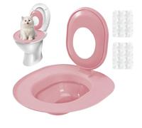 Cat Toilet Trainer Kit - Removable Potty Seat | Toilet Litter Box Trainer, Pet Bathroom Training Adapter, Kittenbathroom Learning System for Indoor Home Apartment Bathroom Basement Pet Shop