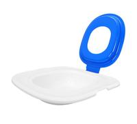 Cat Toilet Trainer Kit with Tiered Guide, Reusable Blue ABS Tray | Anti Tip, Quick Wipe Clean Design, Non Slip Base, Removable Inserts for Cats and Kittens
