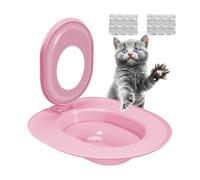 Cat Toilet Trainer - Kitten Toilet Training Kit | Cat Urinal Potty | Reusable Toilet Training Kit With Sand Box Ring, Hygiene Trainer For Teaching Pet To Use Human Toilet At Home Bathroom Pet Care Lit