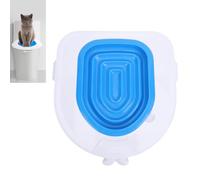 Cat Toilet Training Kit, Train Your Cat to Use The Toilet, Plastic Sand Box Mat Trainer Toilet Cleaning Hygienic Pet Supply