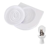 Cat Toilet Training Seat Hygienic Cat and Kitten Toilet Training Seat Litter Tray Box Kit Pet Kitten Potty Train System Cat Nip With Step By Step Training Guide Odourless Hygienic Cat Toilet Tray
