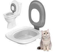 Cat Toilet Training System - Portable Cat Potty Training Cat Tray,Hygienic Pet Supply, Pet Potty Trainer, Kitten Potty Train System, Train Cat to Use The Toilet